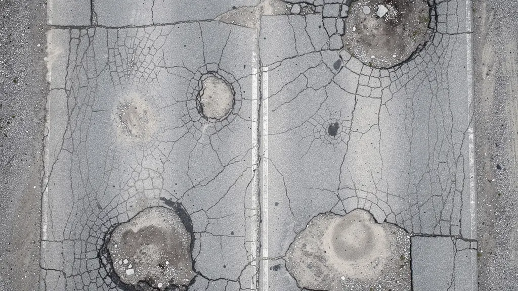 Vergelijking van wegschade over tijd met technologische hulpmiddelen