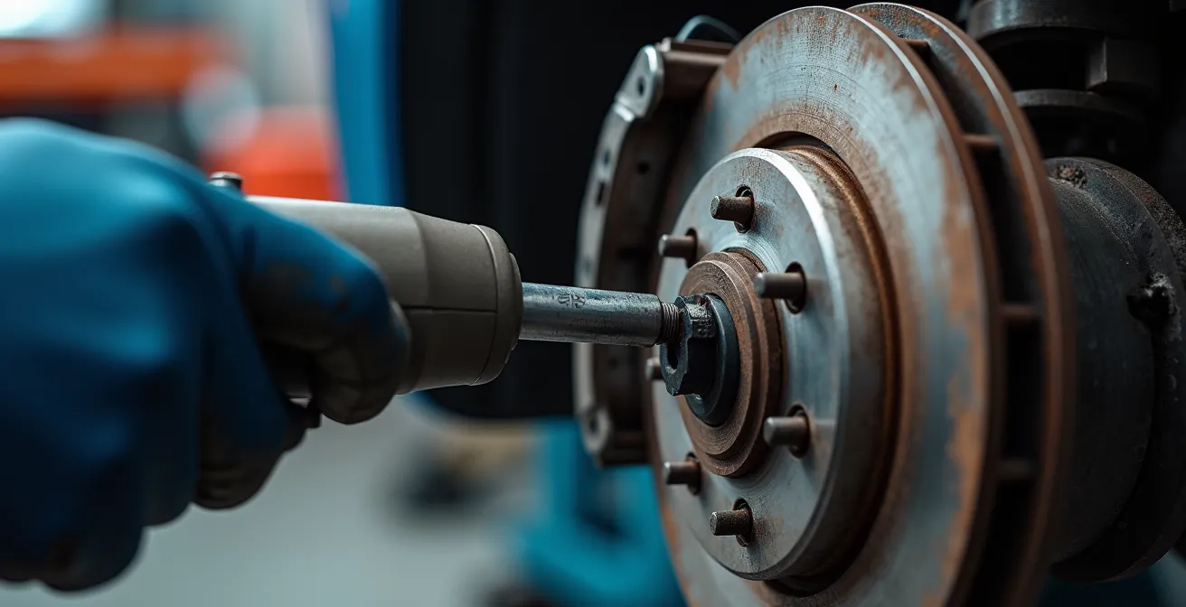 Monteur voert gedetailleerde BOVAG-inspectie uit in werkplaats