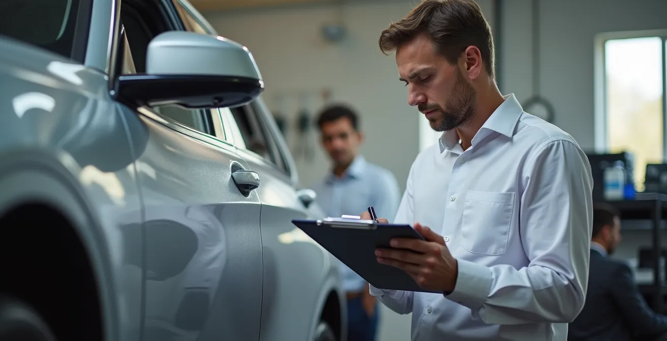 Taxateur onderzoekt autoschade voor BPM-rapport